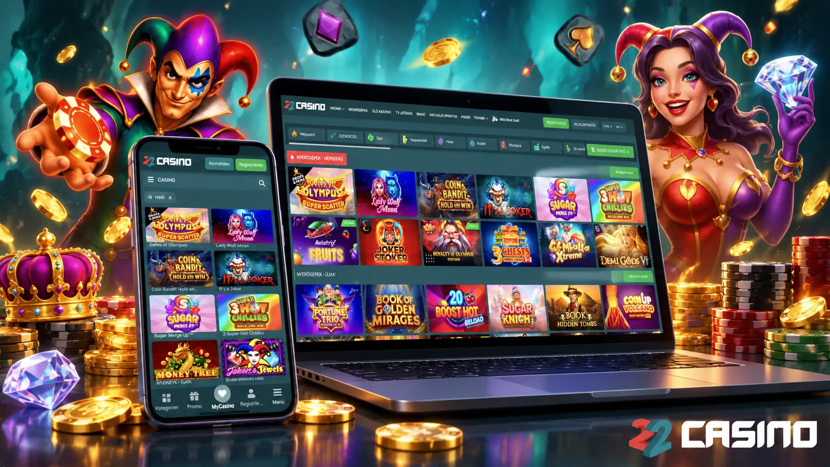 Heti promóciók a 22Casino oldalán